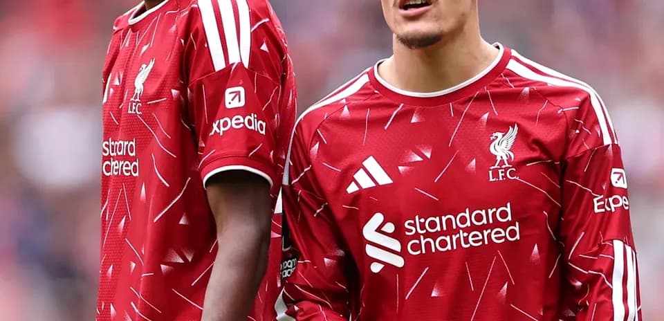 Jugadores de Liverpool en la cancha durante el partido