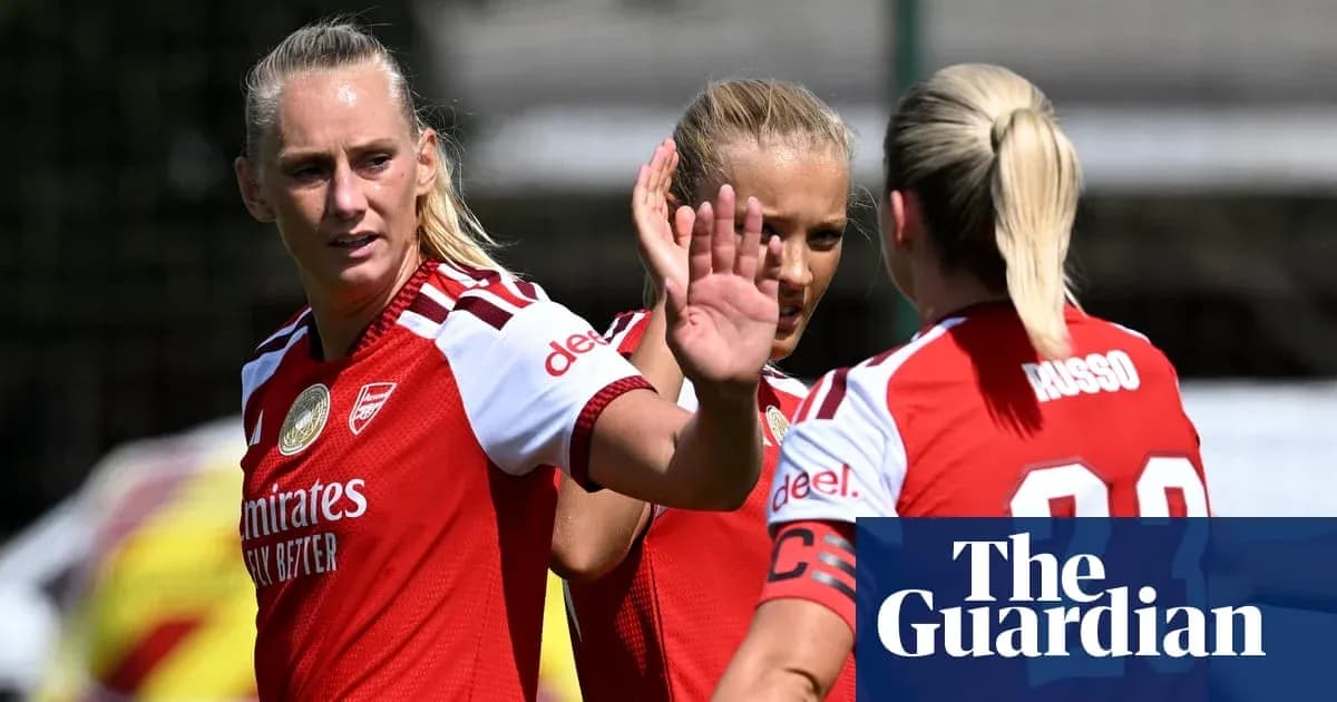 Jugadoras de Arsenal en sesión de entrenamiento