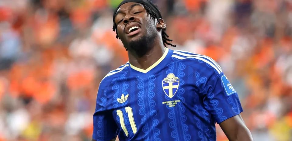 Jugador de Suecia en partido contra Países Bajos