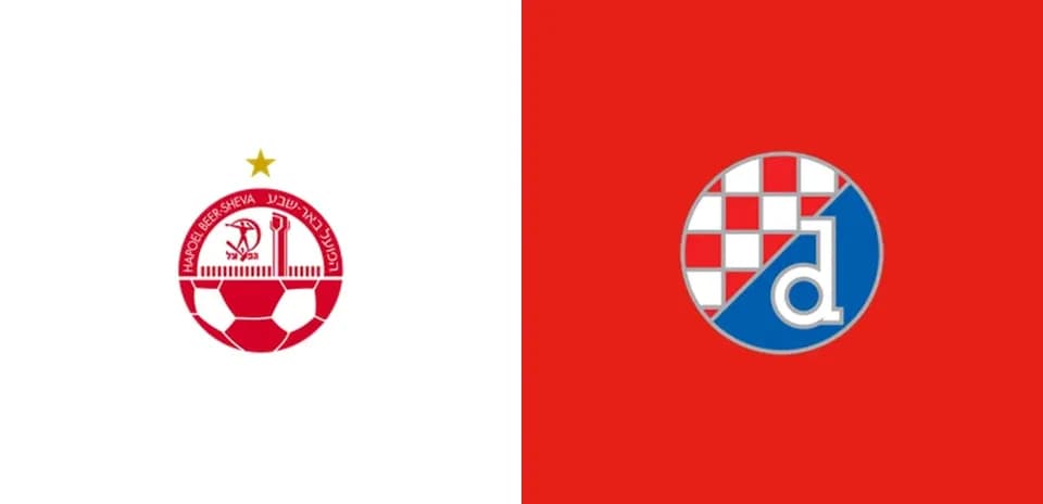 Logos de Hapoel Be'er Sheva y Dinamo Zagreb
