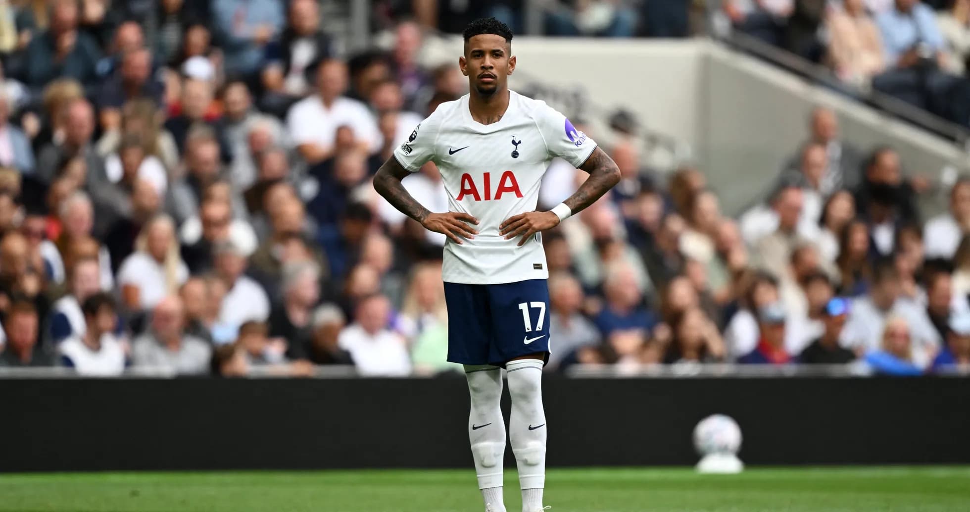 Jugador de Tottenham en partido contra Everton