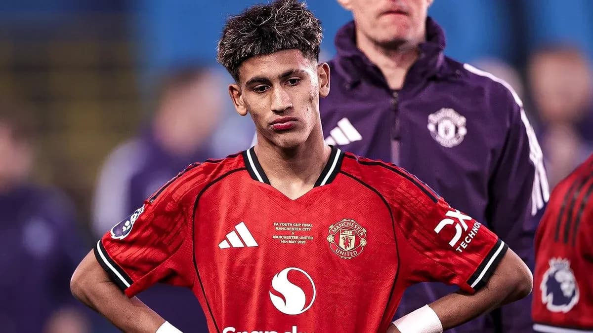 Jugador de Manchester United en la final de copa