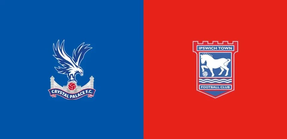 Logos de Crystal Palace y Ipswich Town