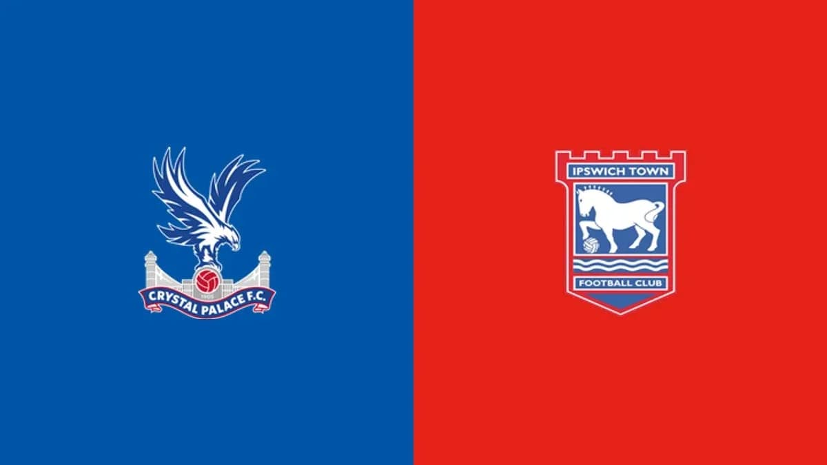 Logos de Crystal Palace y Ipswich Town