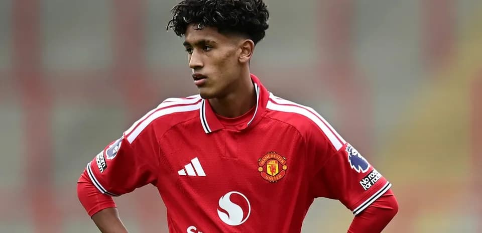 Jugador de Manchester United en el campo