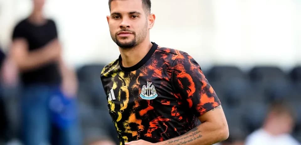 Jugador de Newcastle en sesión de entrenamiento