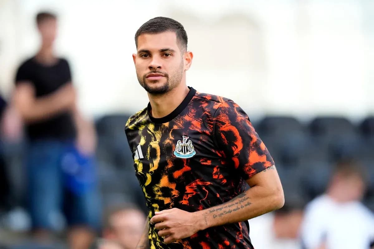 Jugador de Newcastle en sesión de entrenamiento