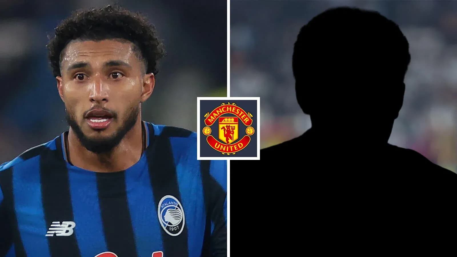Jugador de Atalanta con camiseta azul y negra