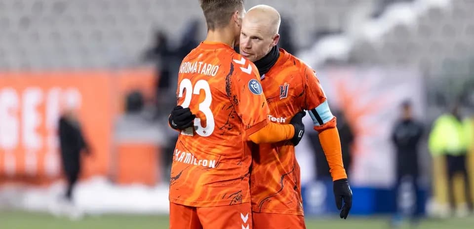 Jugadores de Forge FC celebrando en el partido