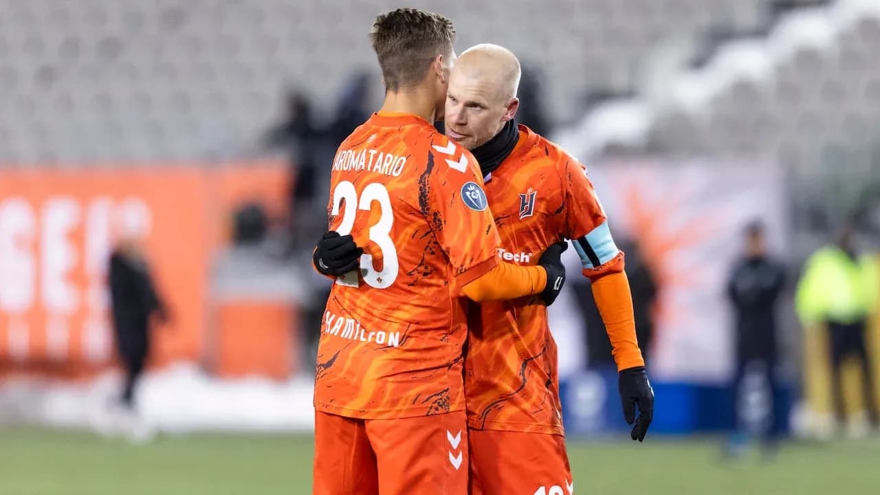 Jugadores de Forge FC celebrando en el partido
