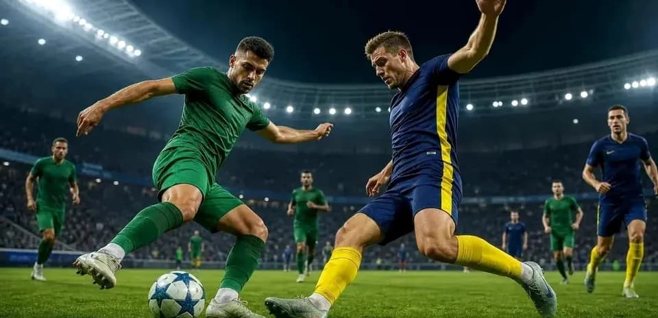 Jugador de Kairat Almaty luchando por el balón
