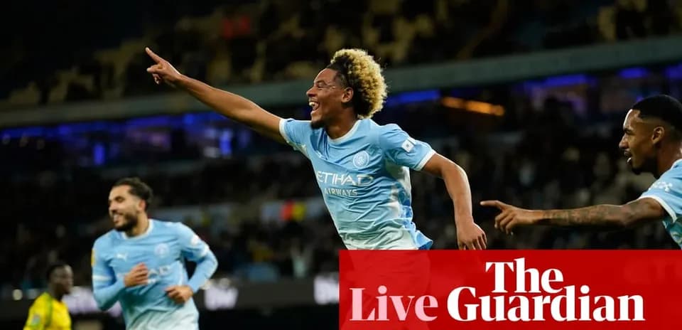 Jugador de Manchester City celebrando un gol