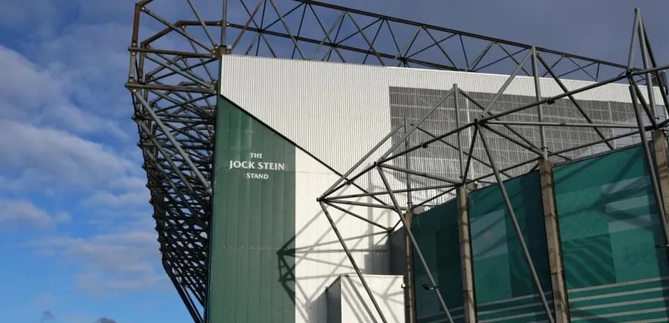 Vista del Jock Stein Stand en estadio de fútbol