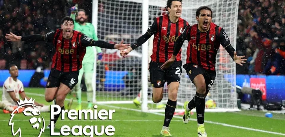 Jugadores de Bournemouth celebrando un gol