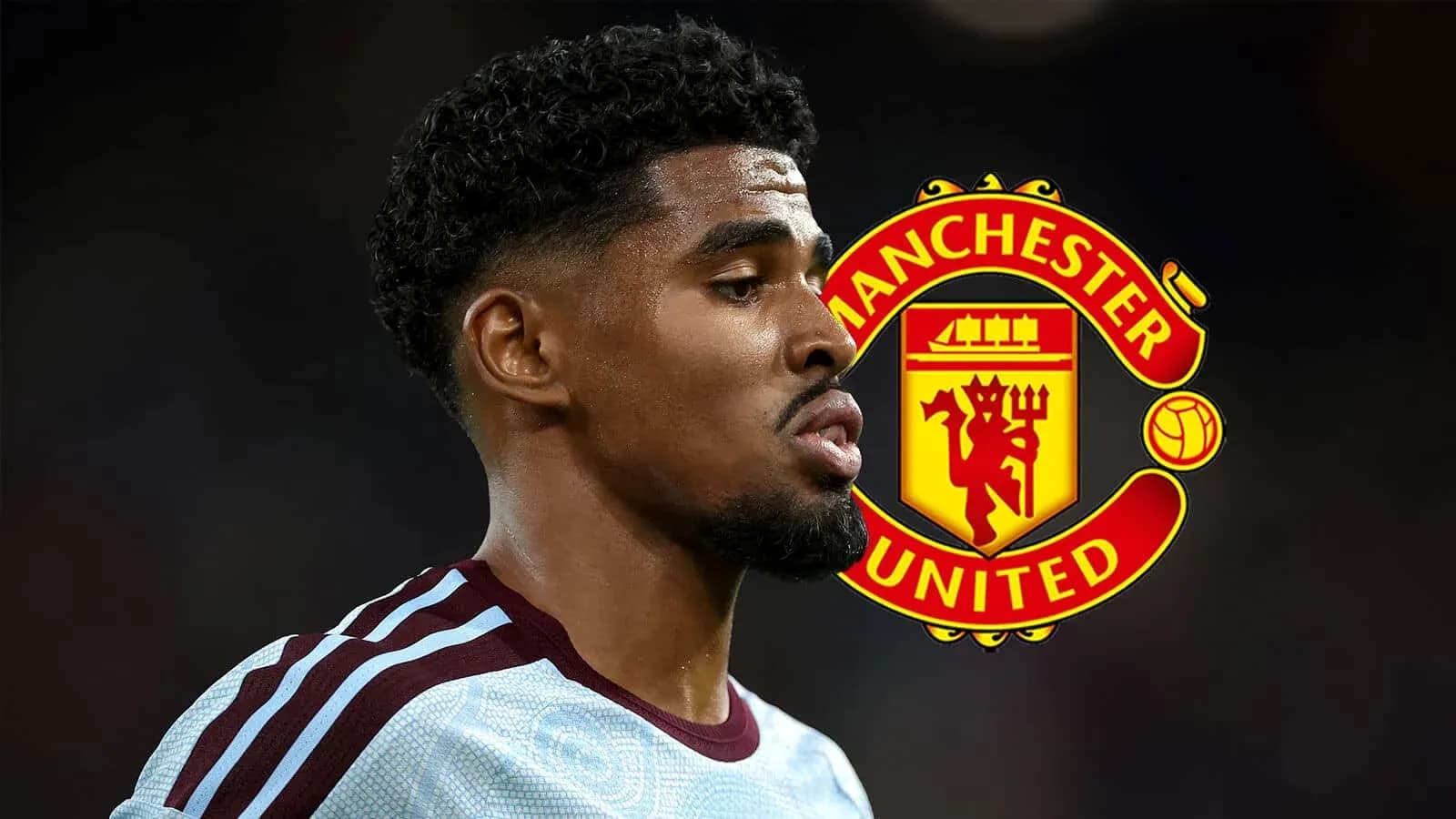 Jugador de fútbol con escudo de Manchester United