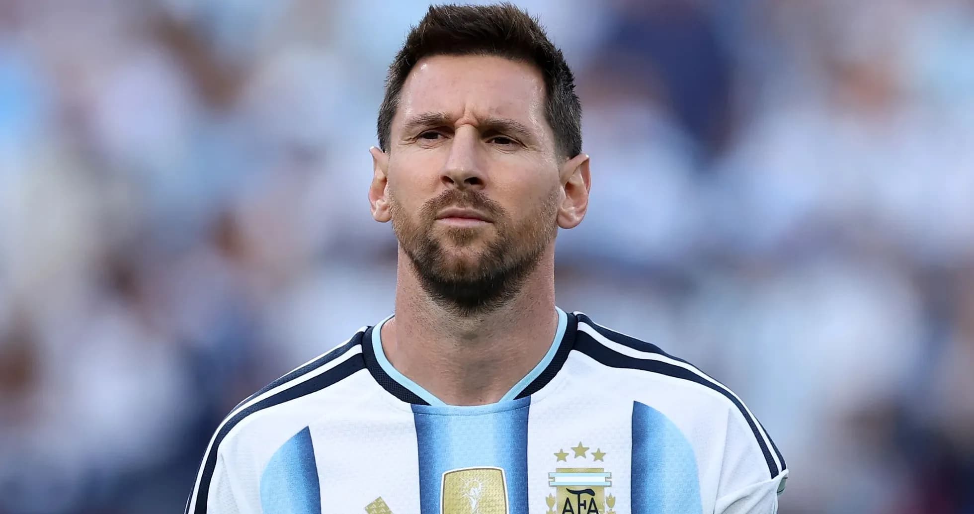 Jugador argentino en uniforme durante el partido
