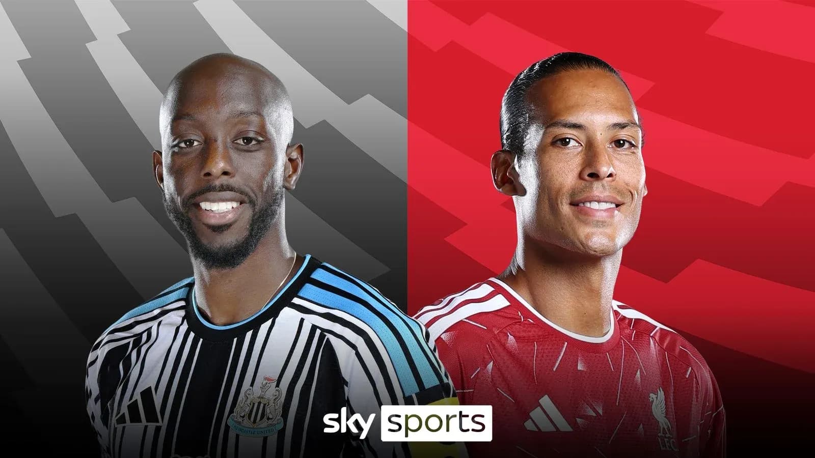 Jugadores de Newcastle y Liverpool posando para foto