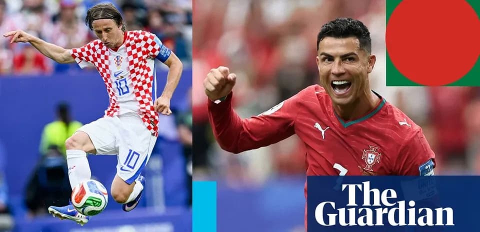 Luka Modrić y Cristiano Ronaldo en acción durante partidos
