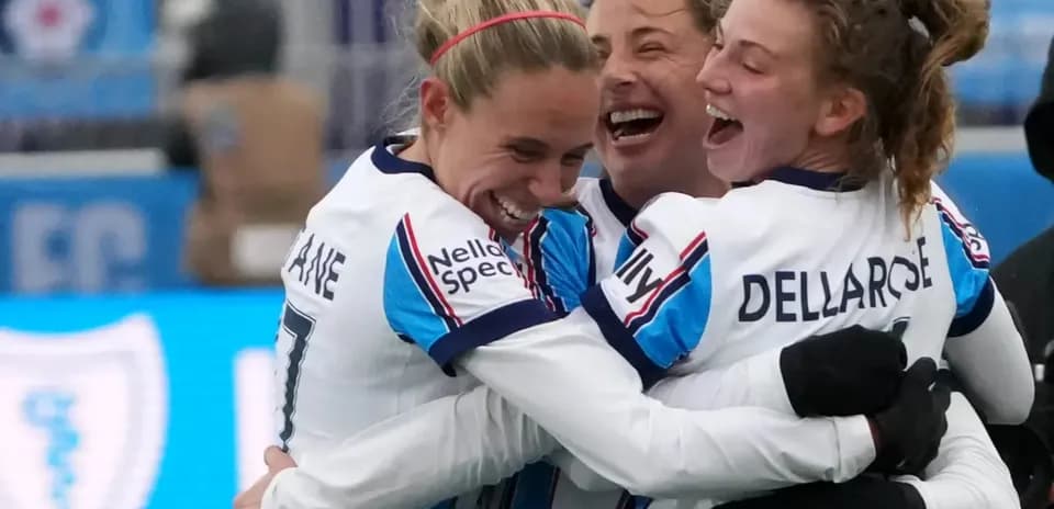Jugadoras del Chicago Red Stars celebrando un gol