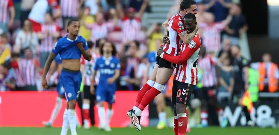 Jugadores del Sunderland celebrando un gol