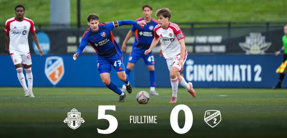 Toronto II contra FC Cincinnati II en el partido