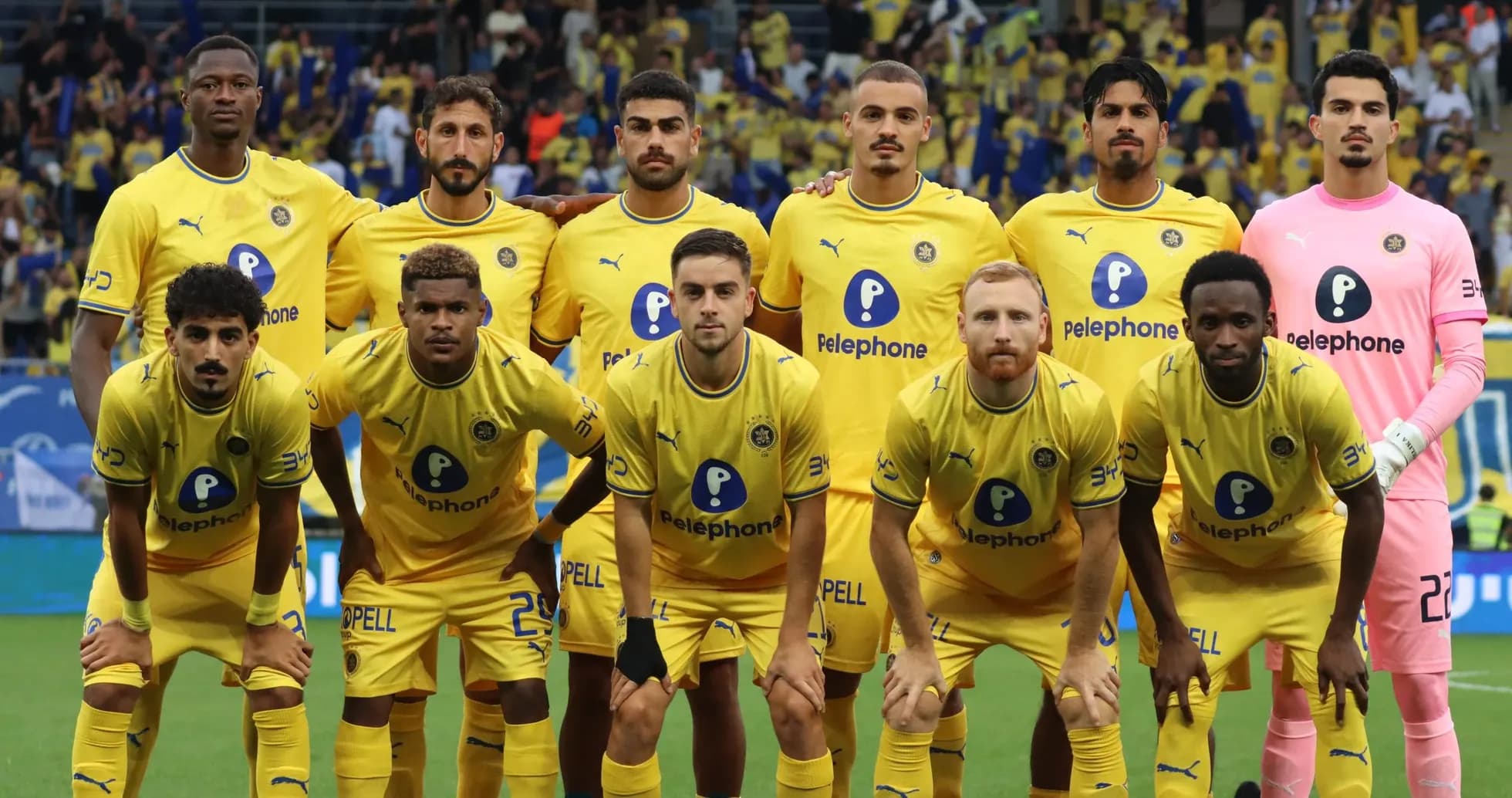 Equipo de Maccabi Tel Aviv en formación