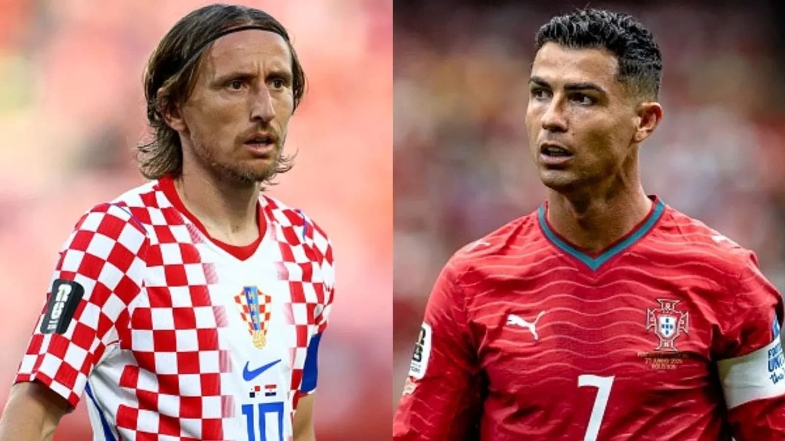 Luka Modric y Cristiano Ronaldo en el partido