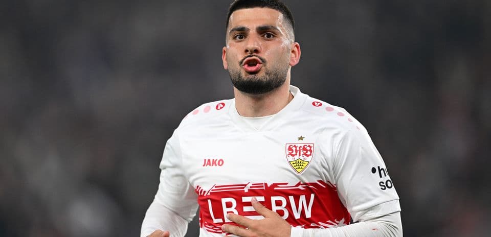 Jugador del Stuttgart en acción durante un partido