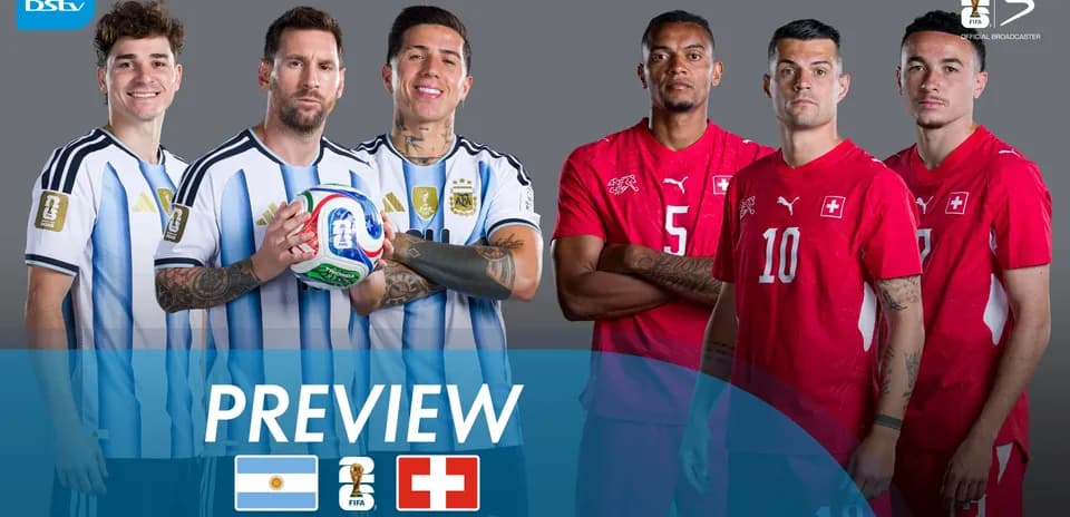 Jugadores de Argentina y Suiza en vista previa de cuartos