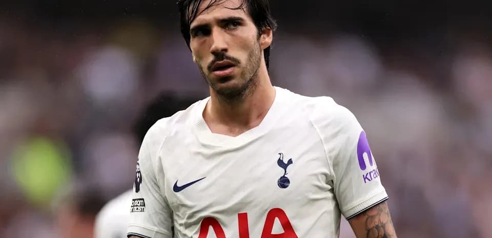 Jugador de Tottenham en el campo durante el partido