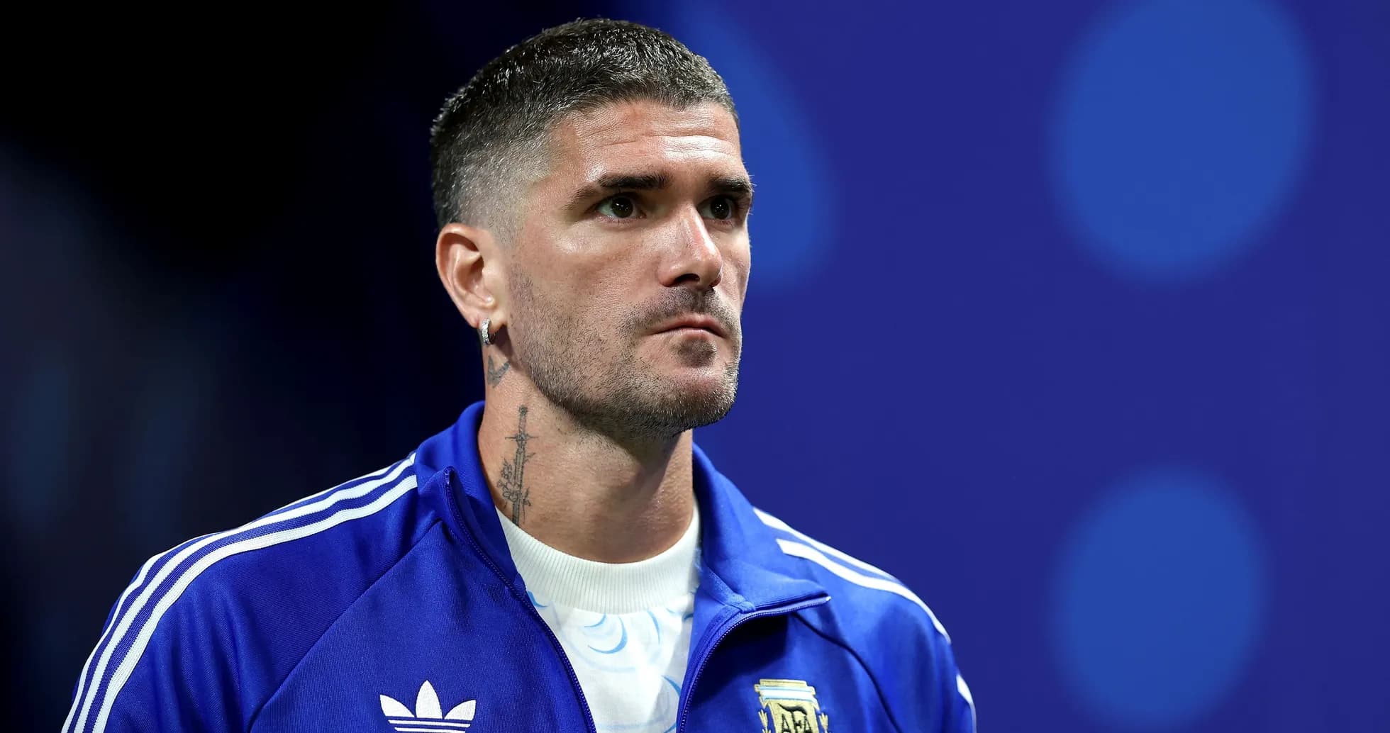 Jugador argentino en uniforme durante la ceremonia