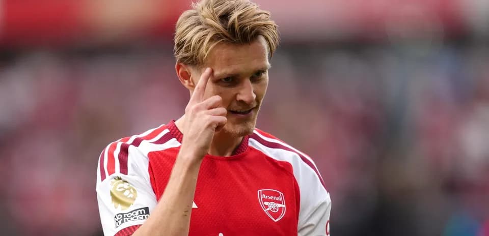 Jugador de Arsenal durante el partido