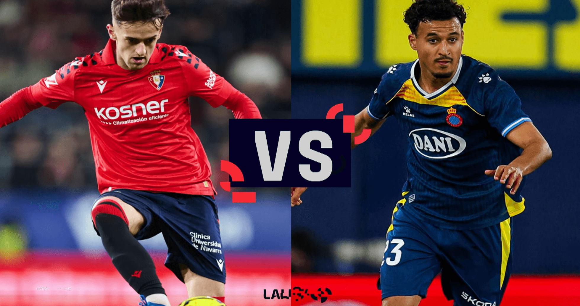 Osasuna y Espanyol en partido de La Liga