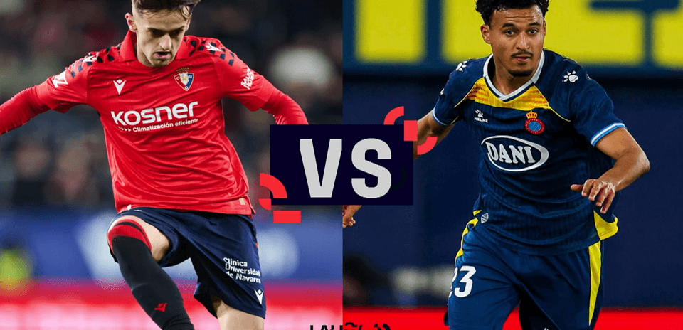 Osasuna y Espanyol en partido de La Liga
