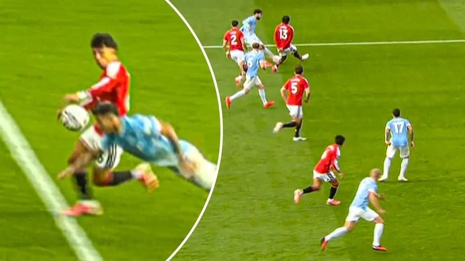 Jugador lanzando el balón en un partido de fútbol
