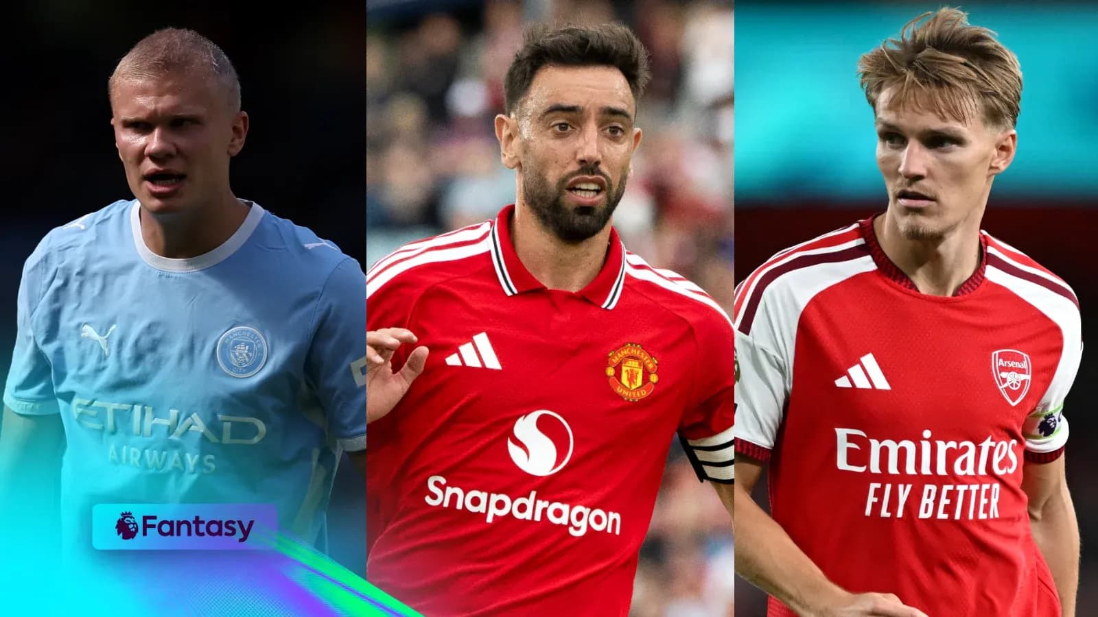 Tres jugadores de fútbol en sus camisetas de equipos