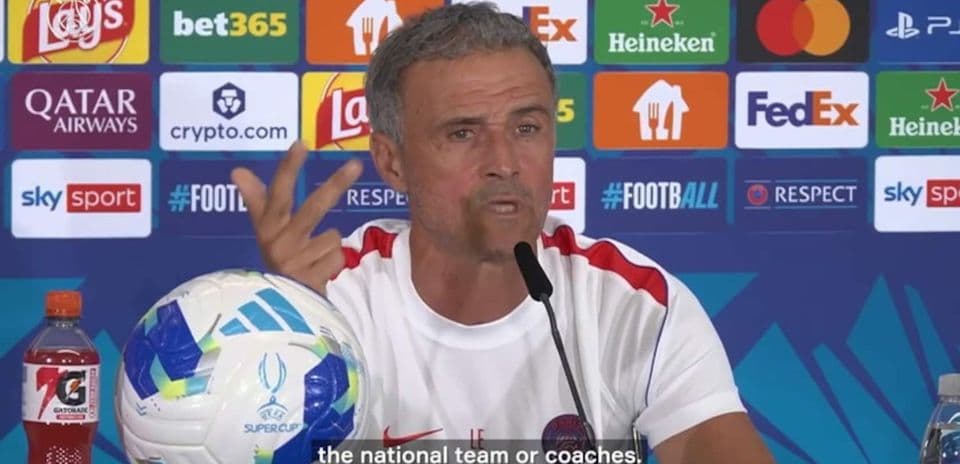 Luis Enrique orgulloso del fútbol español antes de la Supercopa