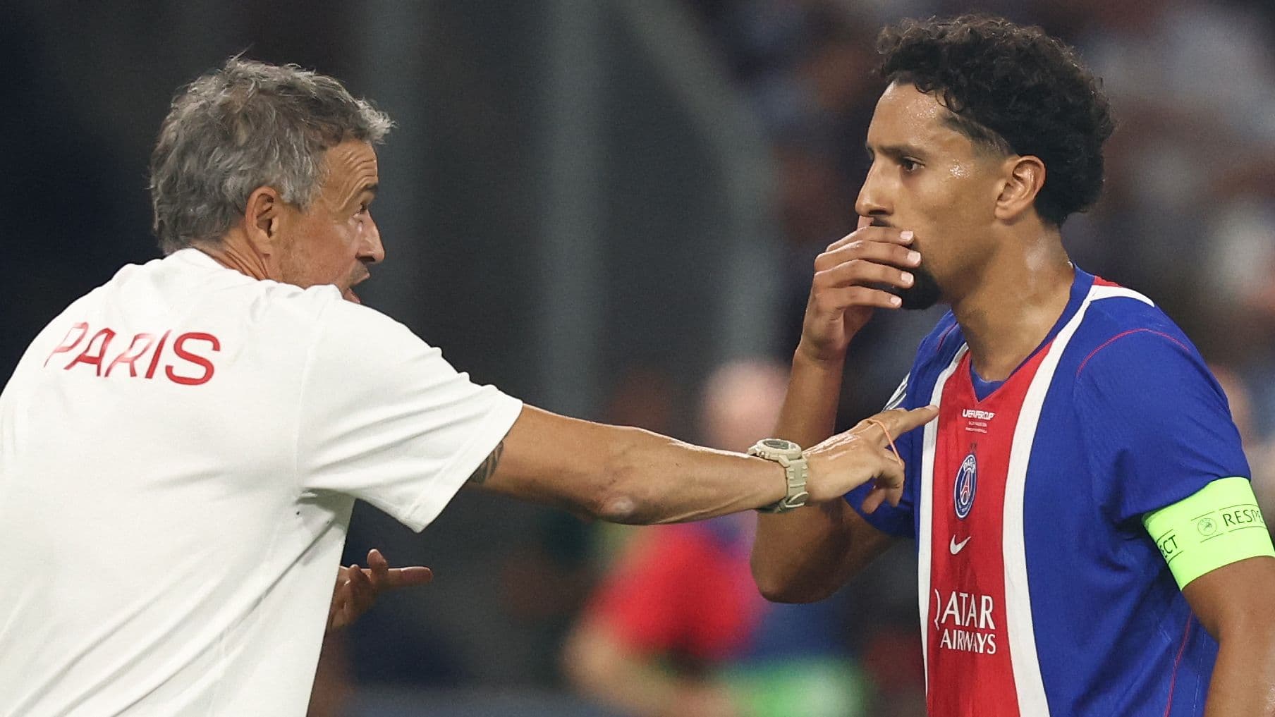 Marquinhos advierte a las estrellas del PSG mientras Luis Enrique no duda en dejar fuera a grandes nombres antes del debut en Champions League