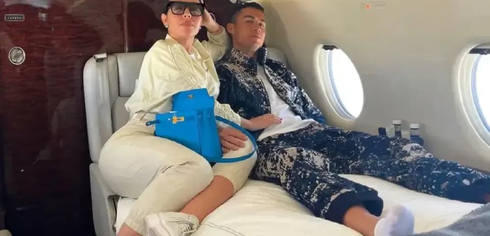Georgina transforma el jet privado de ₦96 mil millones de Ronaldo tras su boda