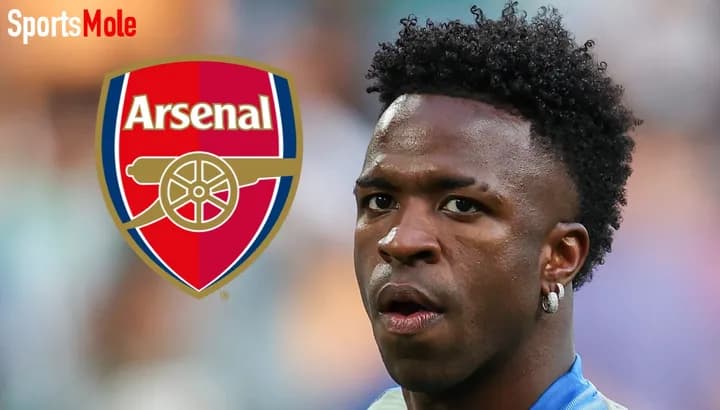 Arsenal enfrenta un récord británico para fichar a Vinicius Junior del Real Madrid