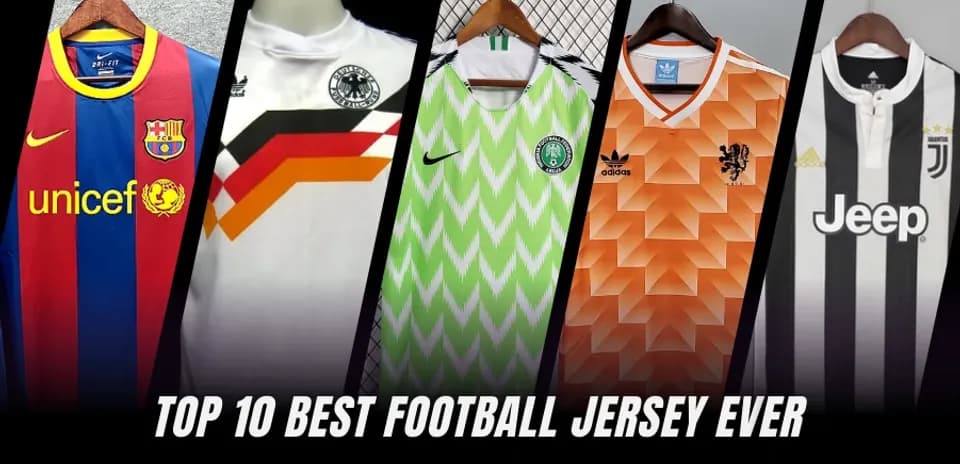 Los 10 Mejores Jerseys de Fútbol de Todos los Tiempos