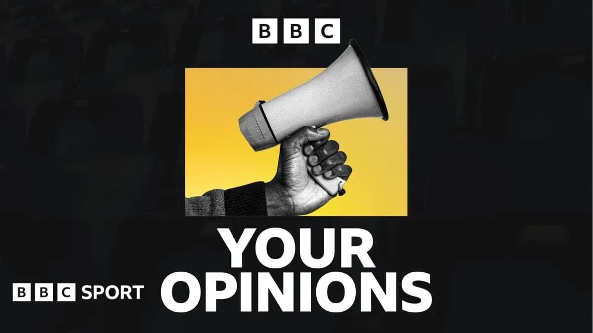 Man holding a megaphone with a yellow background Man holding a megaphone with a yellow background