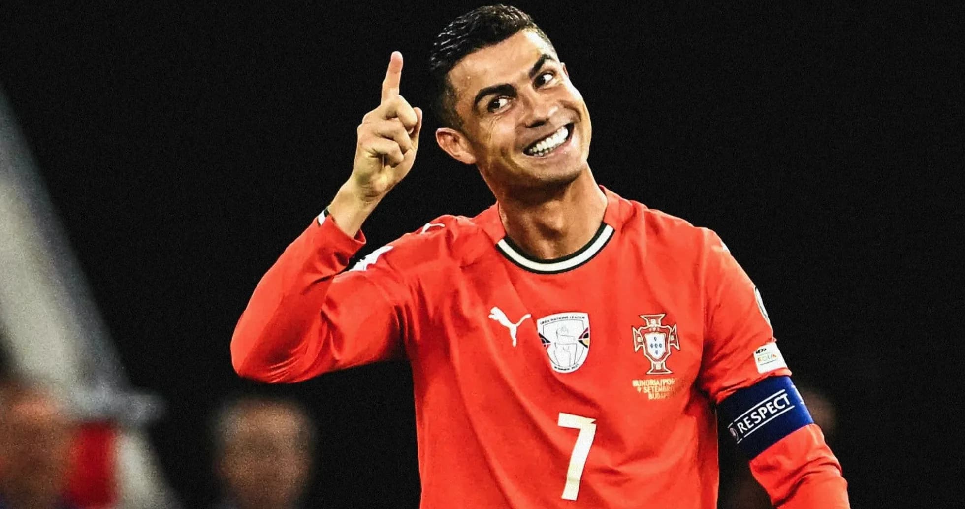Cristiano Ronaldo celebrating during a match Cristiano Ronaldo celebrating during a match