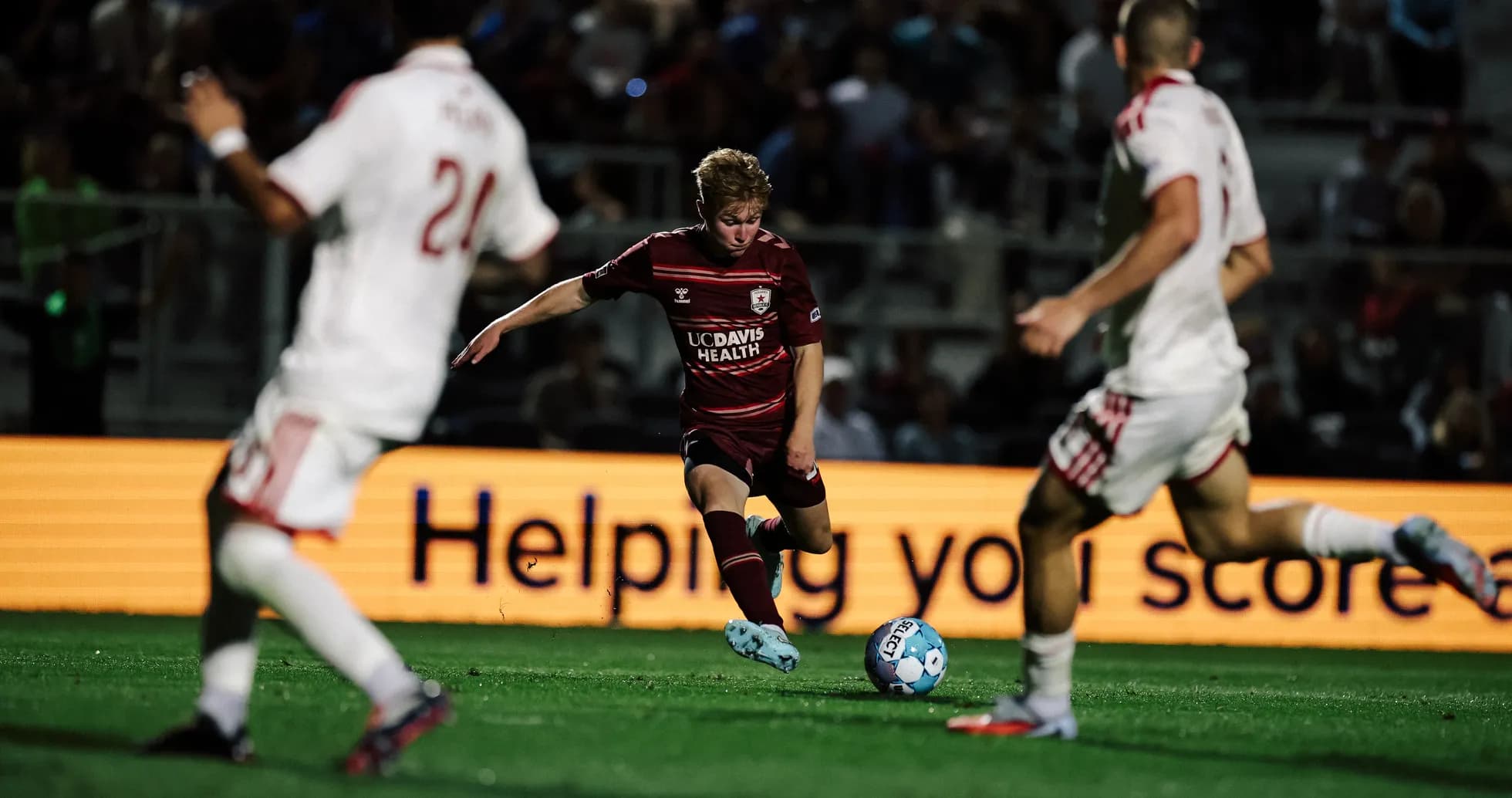 Jugador del Sacramento Republic en acción Jugador del Sacramento Republic en acción