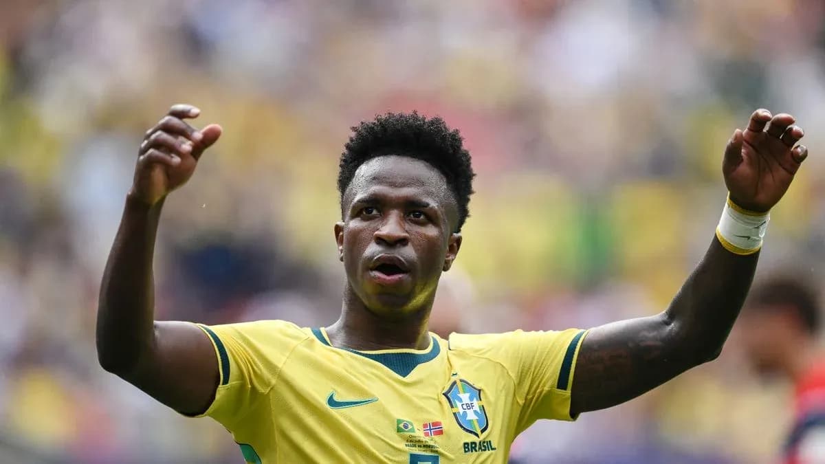 Jugador brasileño celebrando durante el partido Jugador brasileño celebrando durante el partido