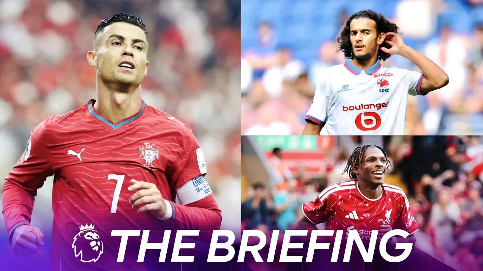 Cristiano Ronaldo and two other players during matches Cristiano Ronaldo and two other players during matches