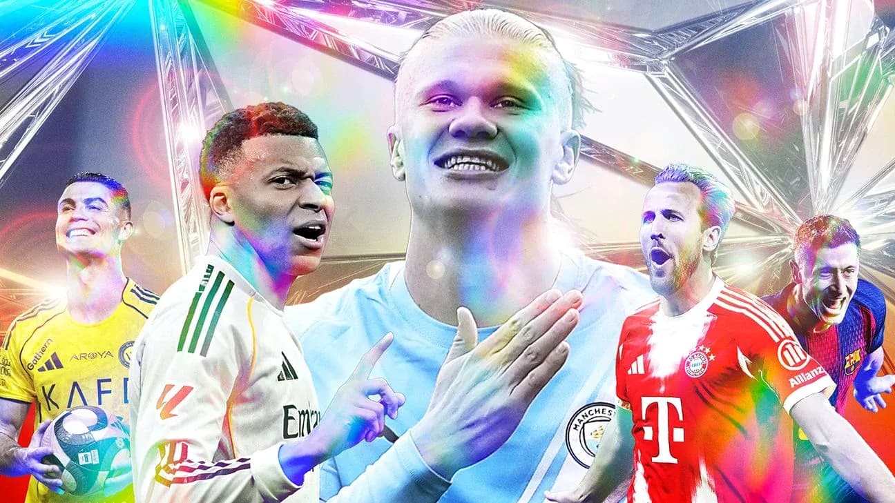Jugadores de fútbol destacados con fondo colorido Jugadores de fútbol destacados con fondo colorido