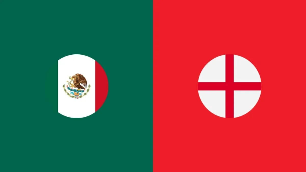 Banderas de México e Inglaterra lado a lado Banderas de México e Inglaterra lado a lado