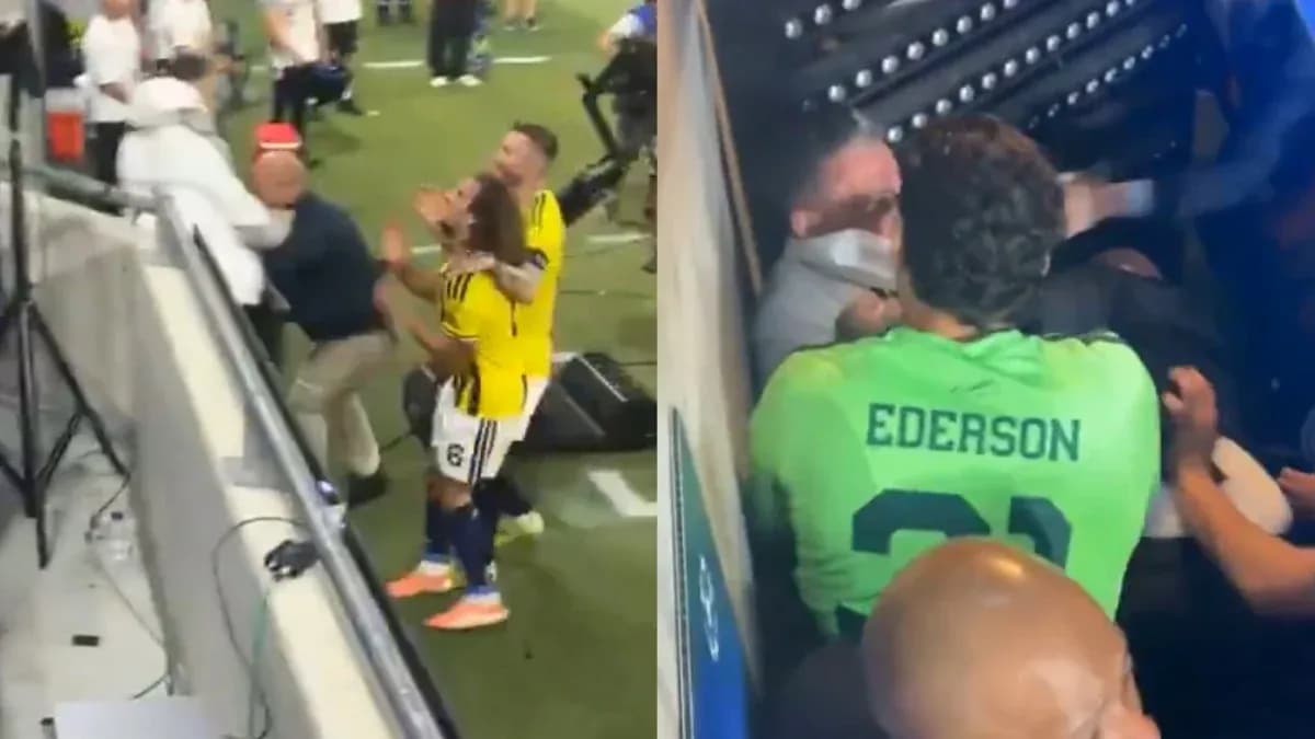 Jugadores involucrados en una pelea tras el partido Jugadores involucrados en una pelea tras el partido