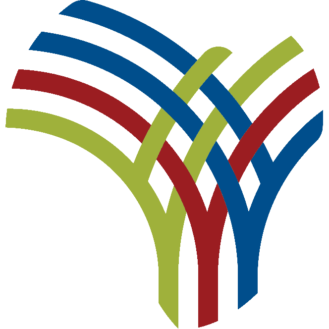 Logotipo con líneas de colores entrelazadas Logotipo con líneas de colores entrelazadas